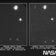 On the right is part of the first image taken with the Hubble Space Telescope’s Wide Field/Planetary Camera. Compare with a ground-based picture from the Las Campanas, Chile, Observatory taken of the same region of the sky.
